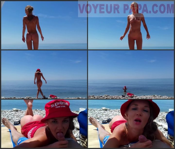 Girls on beach, nudists